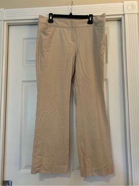 New York & Company Light Beige Bootcut Stretch Pants